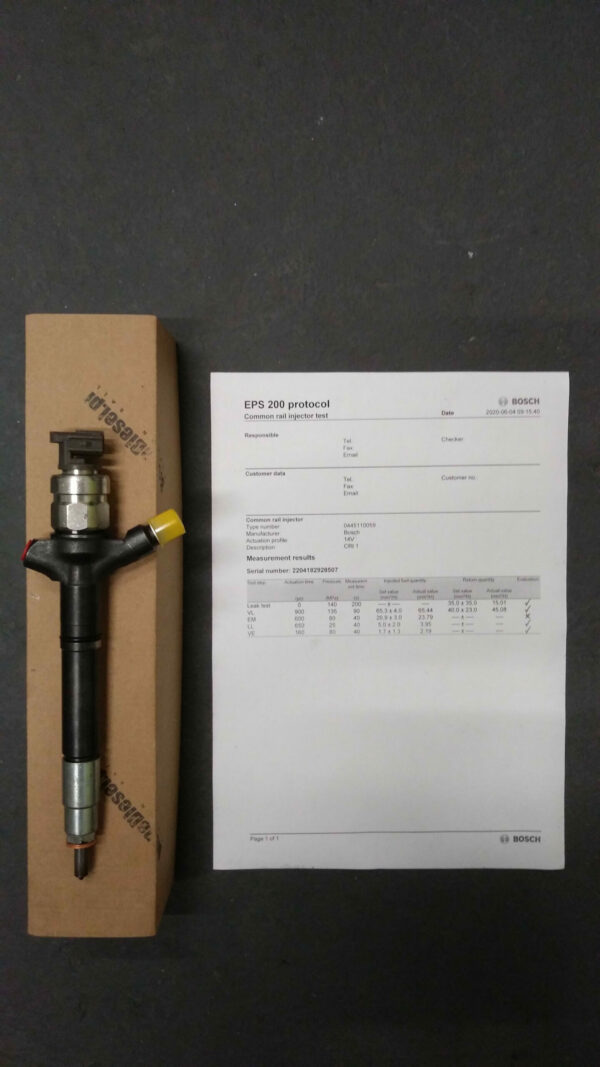 Wtryskiwacz Toyota RAV4 2.0 D DENSO Diesel Injector - 23670-0R050