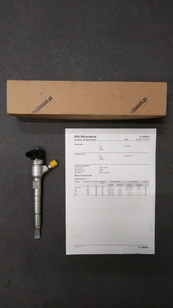 Wtryskiwacz Fiat Albea 1.3 JTD 16V - 0445110083