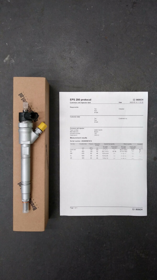 Wtryskiwacz Nissan Interstar 2.5 Diesel Turbo dCi 100/120 - 0445110265